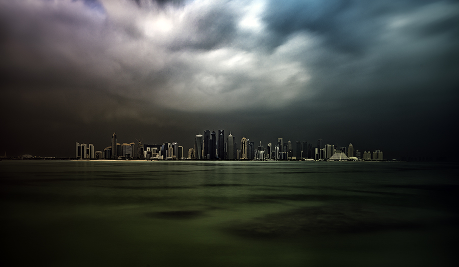Doha Skyline Set