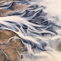 Glacial river pattern