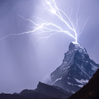 Lightning on the Matterhorn