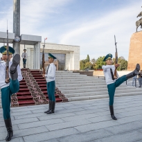 Changing of the guards in Ala Too square Bishkek