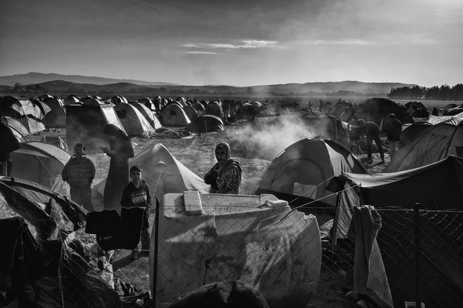 Macedonia Greece Border / inside the refugees camp 2016