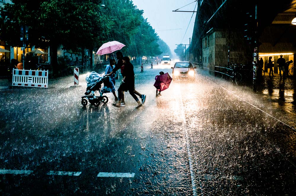 light urban rain