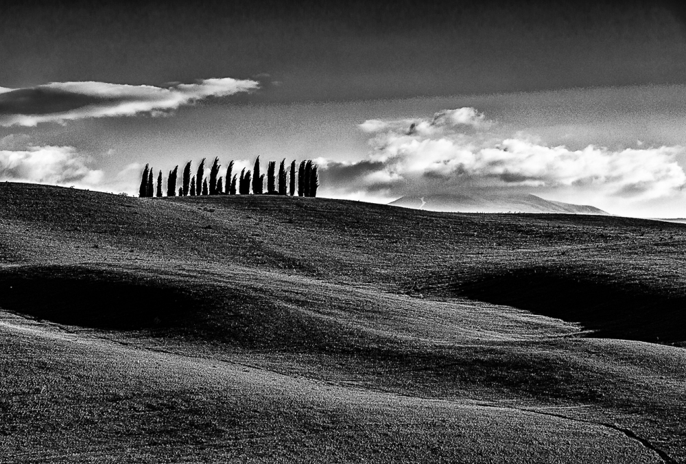 Italian country in b/w