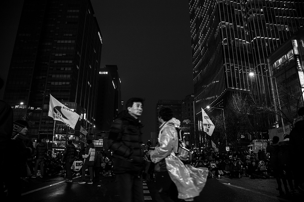 candle revolution in korea.