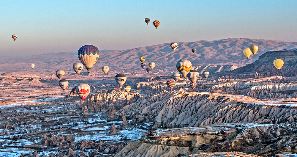Balloon over Cappadocia