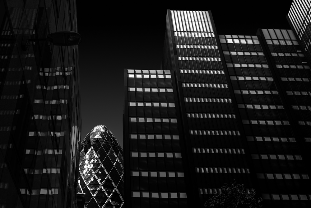 Minimalist Black&White Cityscape