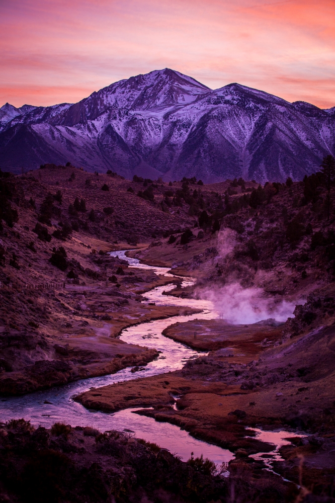 Purple Sunset in the Eastern Sierras
