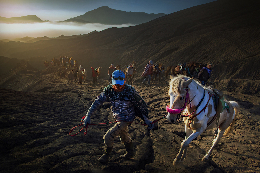 The people in mount bromo