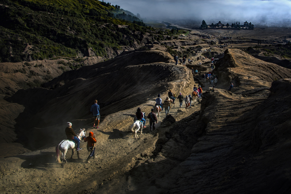 The people in mount bromo