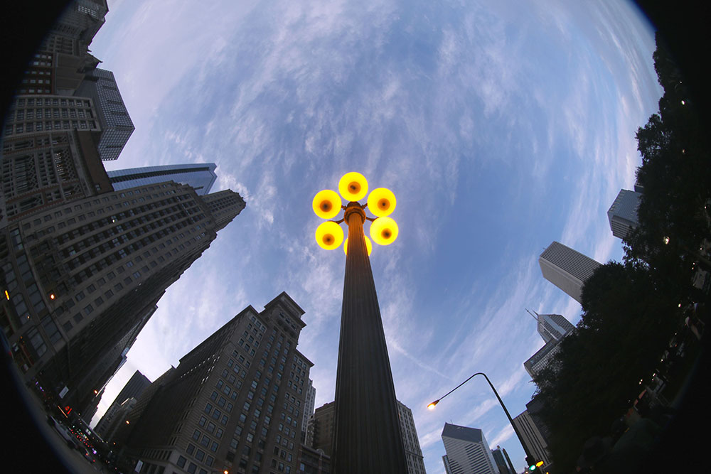 Chicago street's lamp