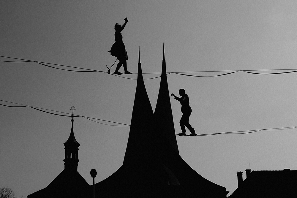 Life in Prague silhouettes