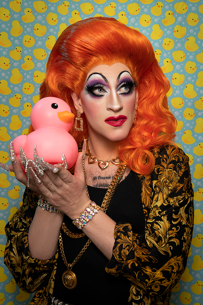 Miss Ducky and Her Mascot