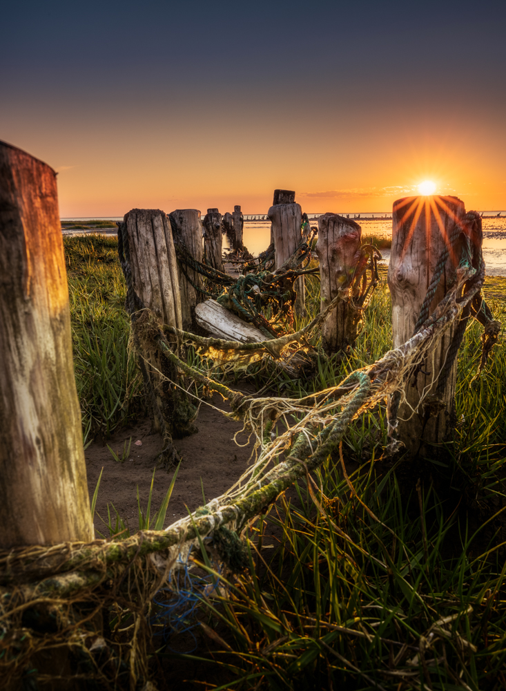 Sunset in the Wadden Sea