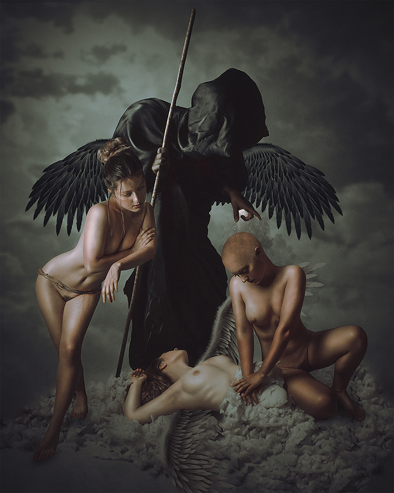 The angel, the death and the devil