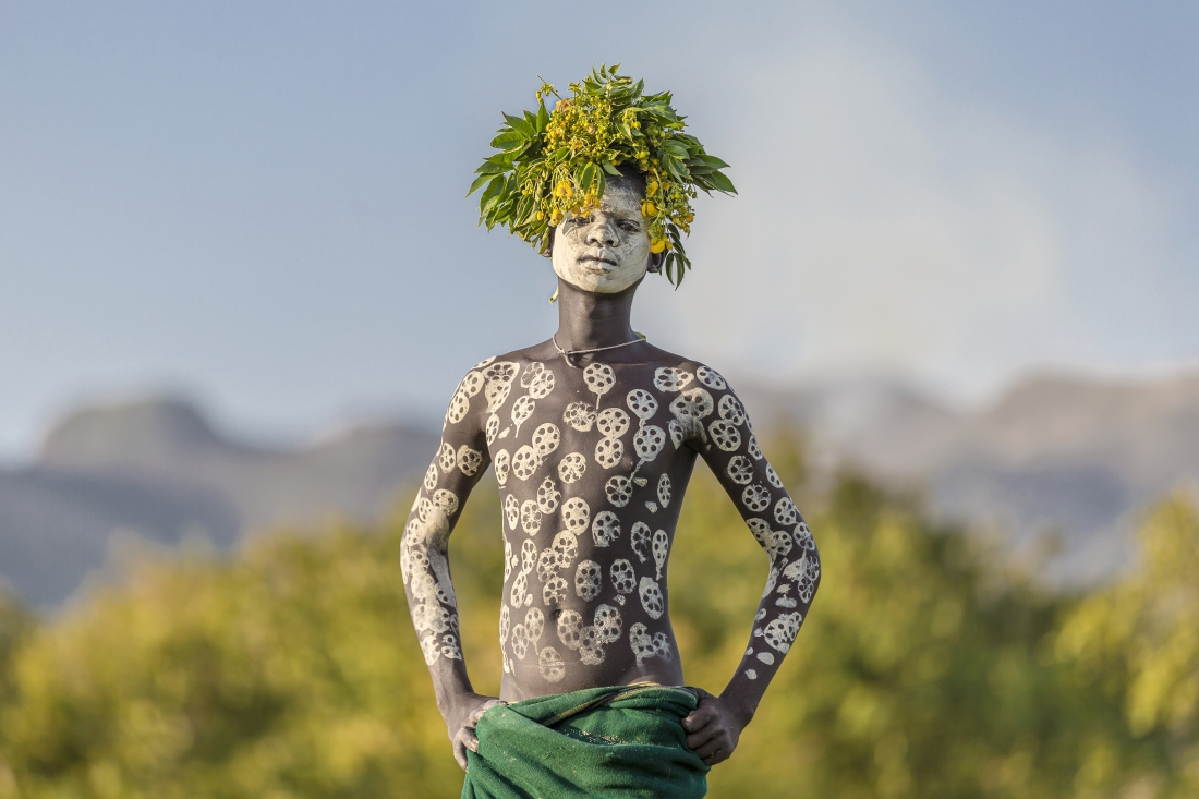 Young man from the Suri tribe