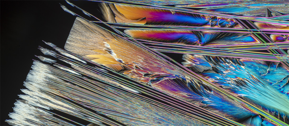 A mixture of urea and paracetamol, insights into the hidden world of microcrystals in polarized light. (Series) 