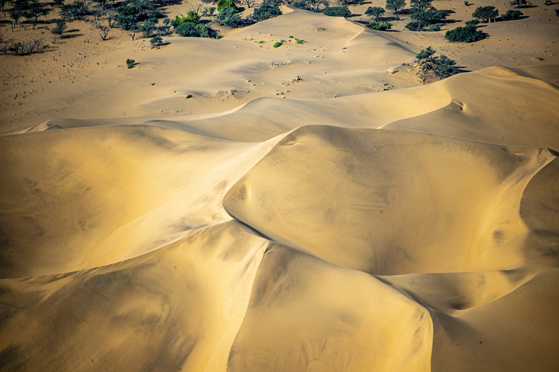 The Namib desert from the sky