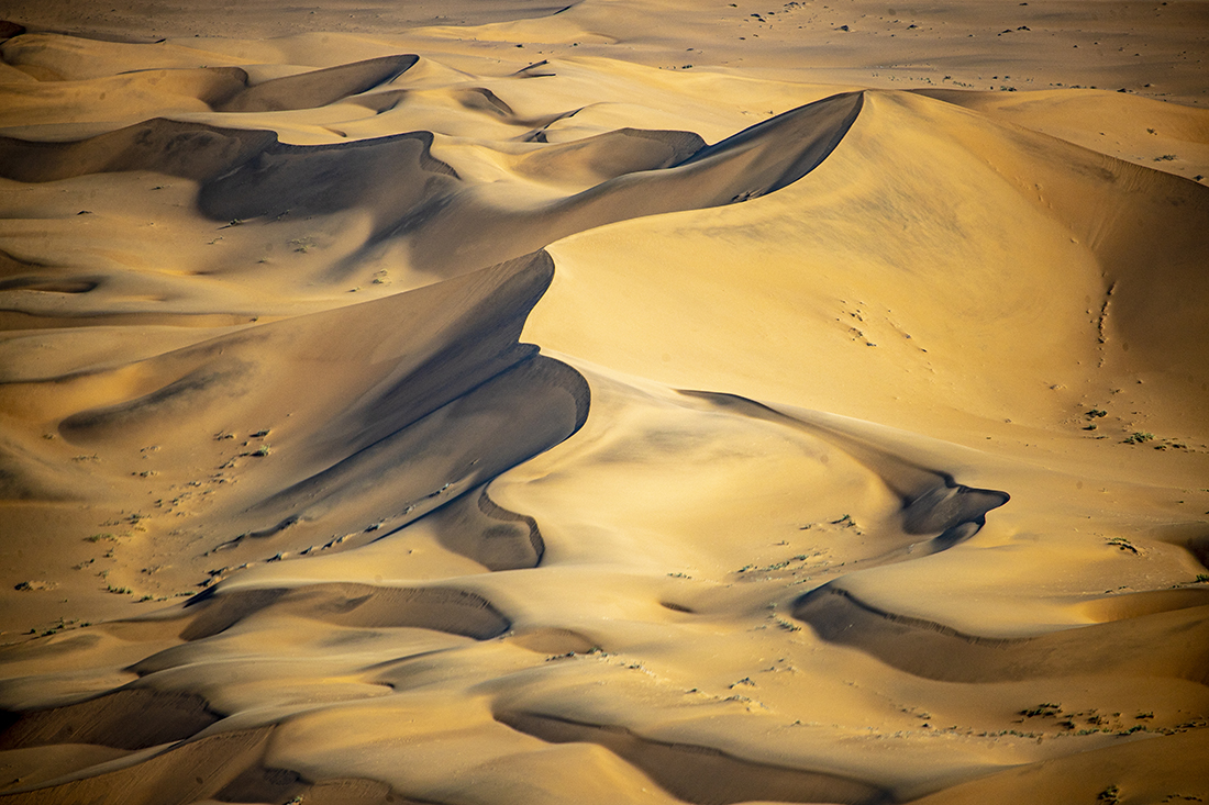 The Namib desert from the sky