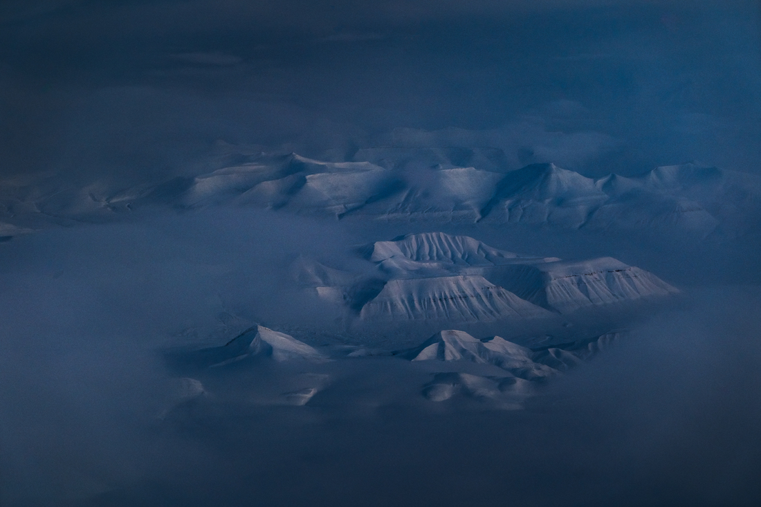 a frozen world illuminated