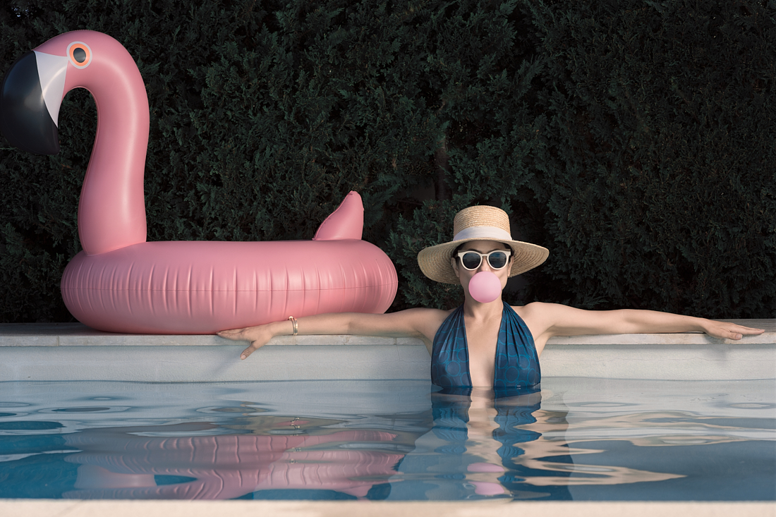 Swimming Pool Flamingo