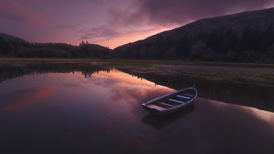 Boat on a lake