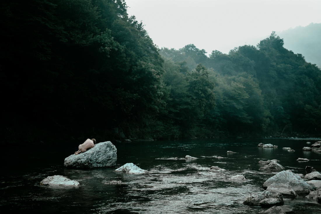 A man in nature