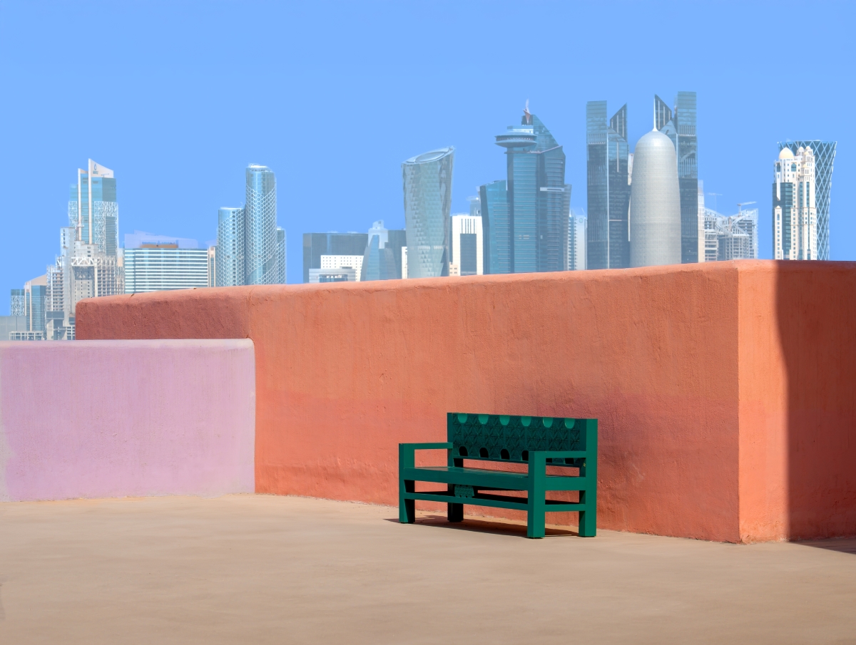 Quiet Corner in Modern City