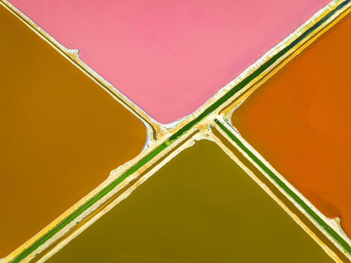 Chromatic Geometry Series: Salt Fields of Shark Bay