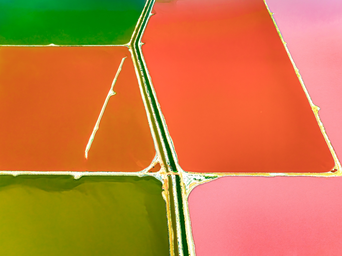 Chromatic Geometry Series: Salt Fields of Shark Bay