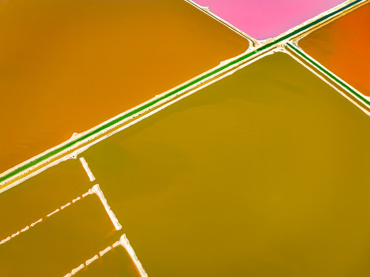 Chromatic Geometry Series: Salt Fields of Shark Bay