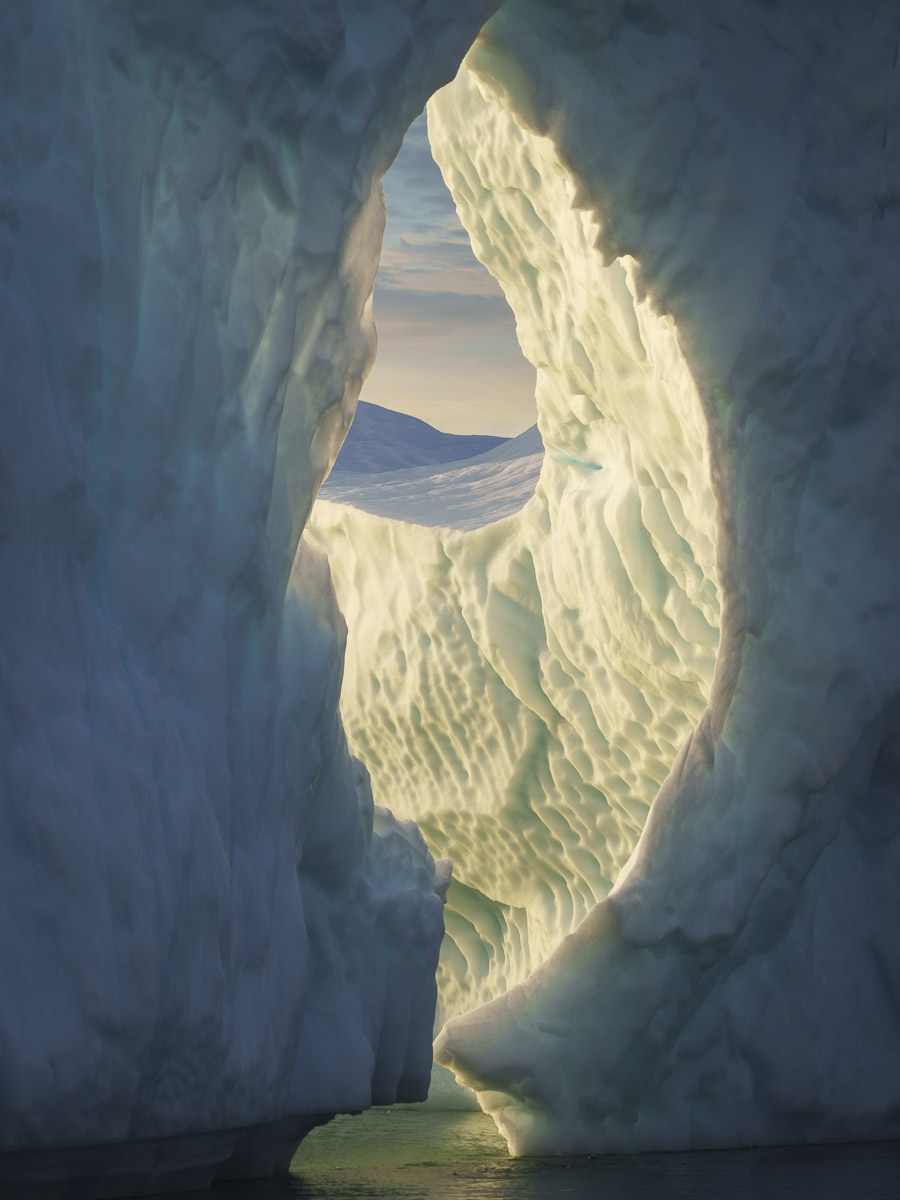 Opening in the ice