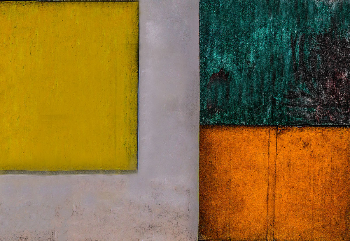 GREEN ORANGE YELLOW DOORS