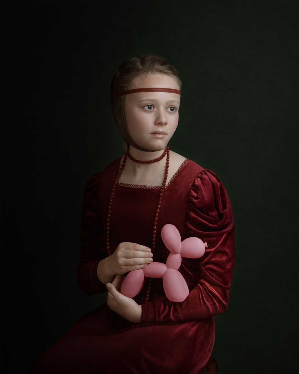 Young Lady with a Balloon Dog