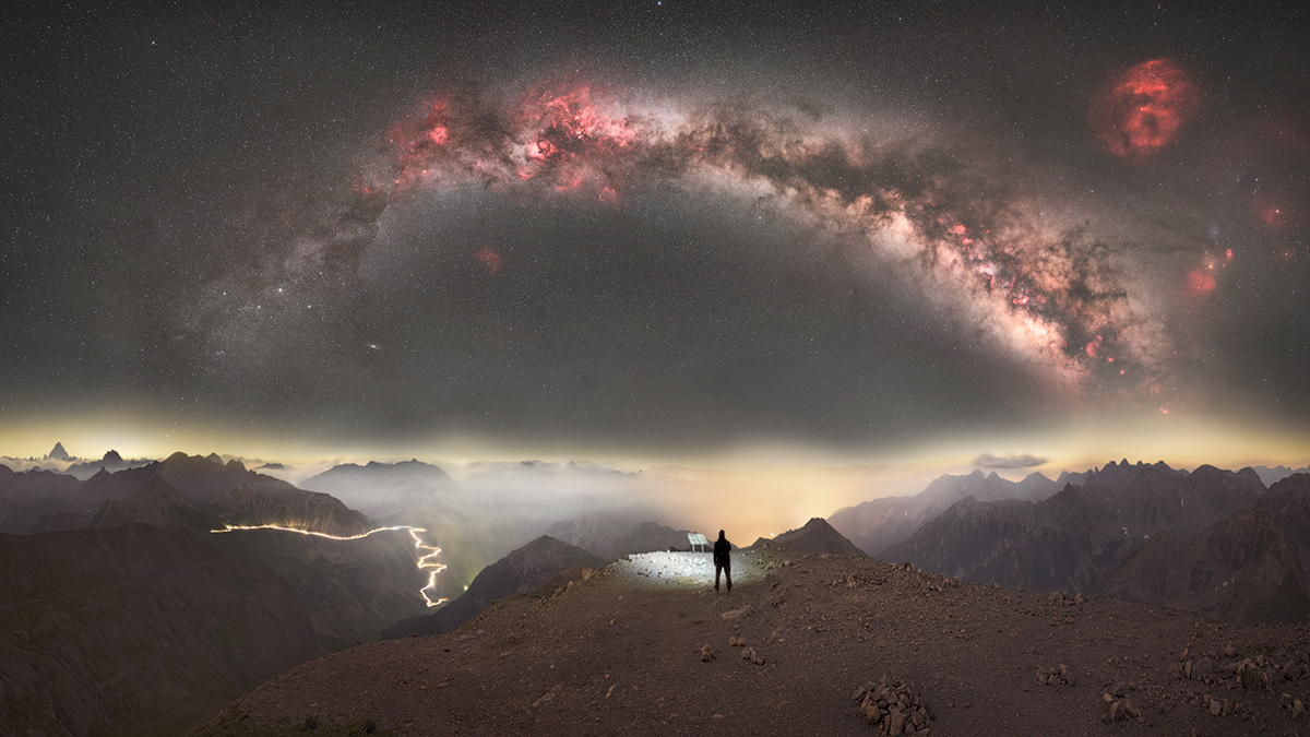 Where the Alps meet the Milky Way