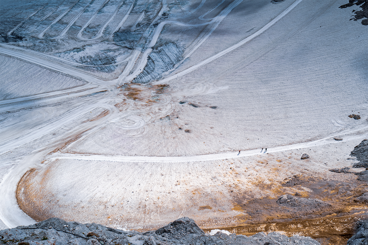 Three on the Dachstein Glacier