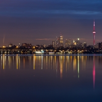 Toronto skyline at sunrise