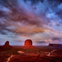 Storm over Monument Valley
