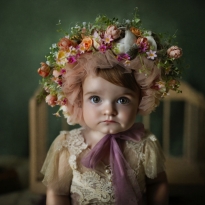 Girl With A Flower Bonnet