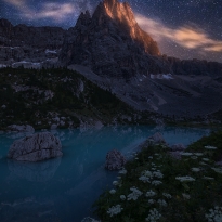 Stars and mountains