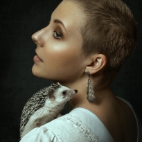 Anna and hedgehog