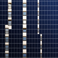 Vertical solar panels