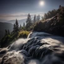 Moon waterfall
