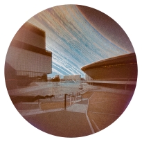 Solargraphy in the center of Katowice