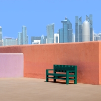 Quiet Corner in Modern City